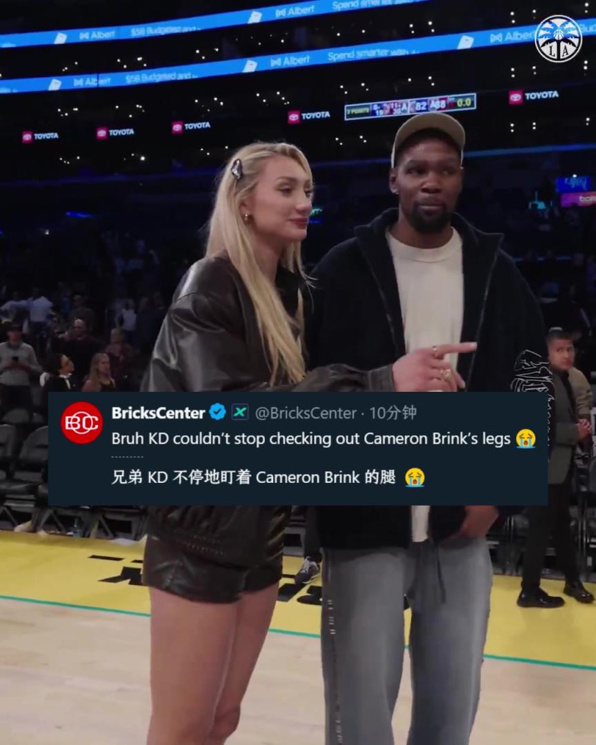 關心后者傷勢?美媒調侃:KD不停地在瞄布林克的腿